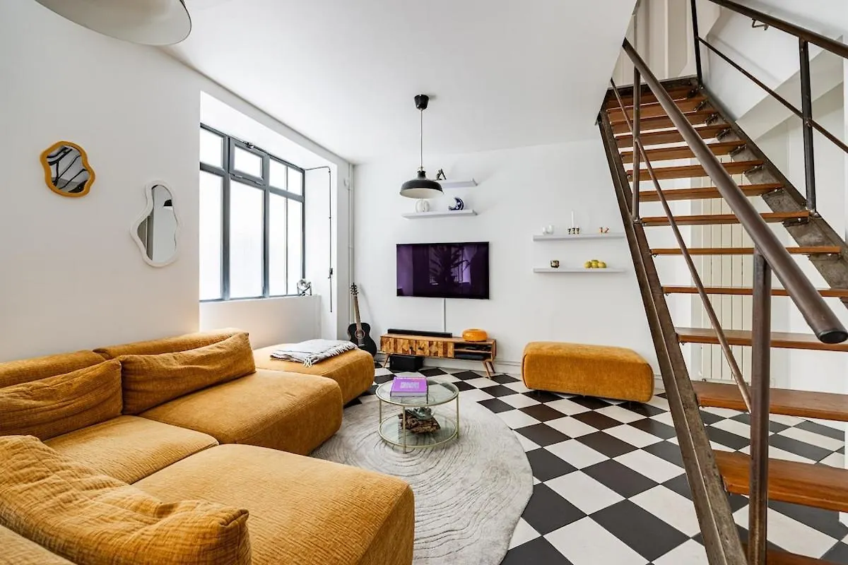 Beautiful Loft#Canal St-Martin#2Bedrooms Paris Apartment
